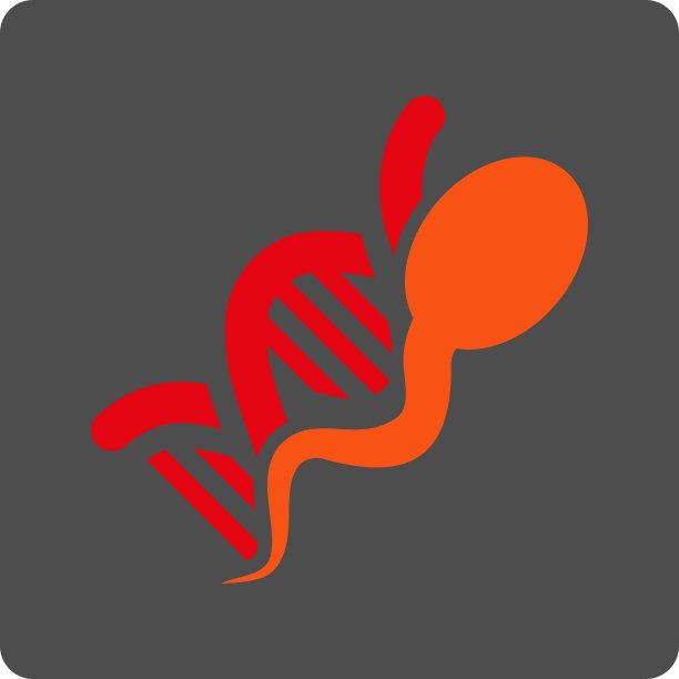 精子DNA圆形方形按钮图片下载
