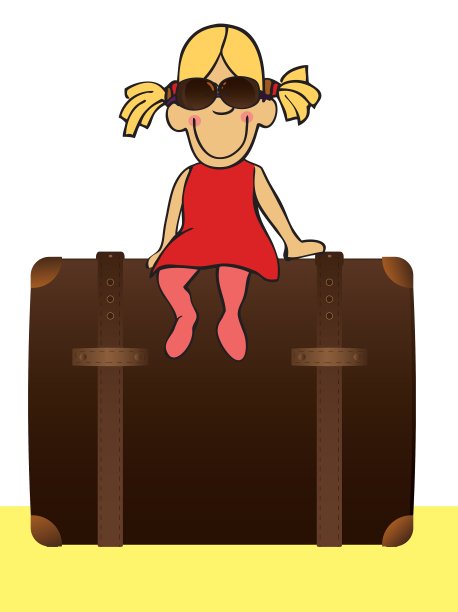 有趣的女孩要去旅行图片下载