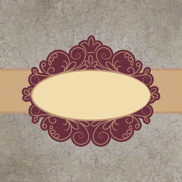 老式的圆点花纹卡片图片下载