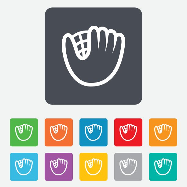 棒球手套标志图标运动标志图片下载