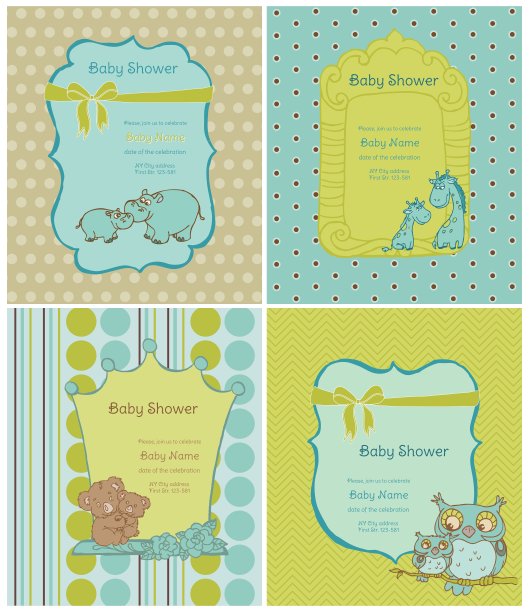 一套婴儿沐浴卡图片下载