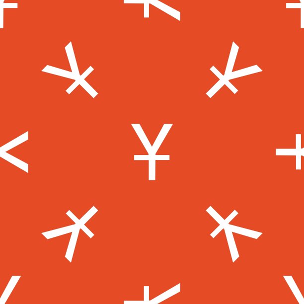 橙色日元模式图片下载