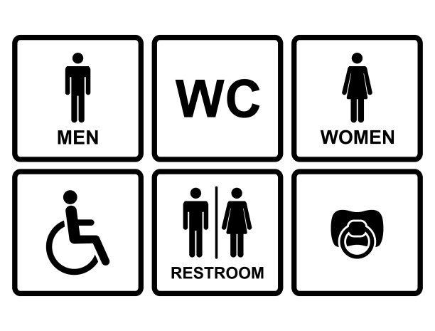 洗手间图标：男女及母婴图片下载