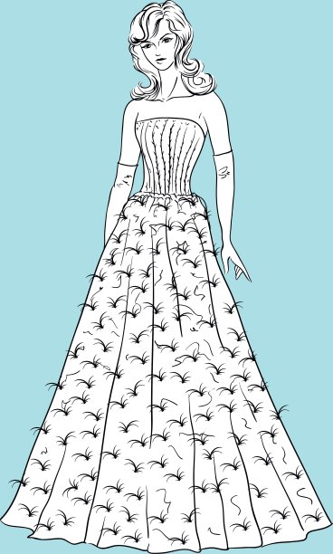 穿着婚纱的年轻女子图片下载