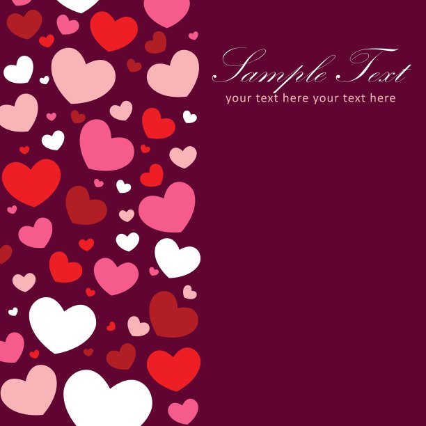 可爱的情人节爱情贺卡图片下载