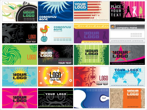 收集名片模板图片下载