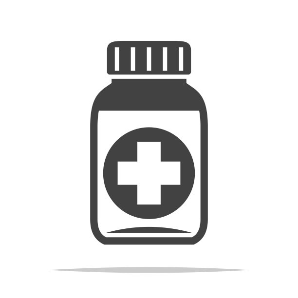 药物瓶图标矢量分离图片下载