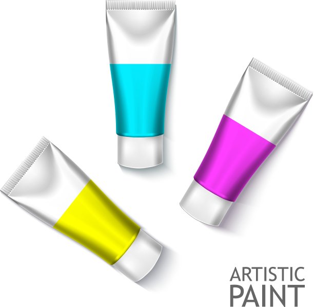 空白化妆品包装设置管模板图片下载