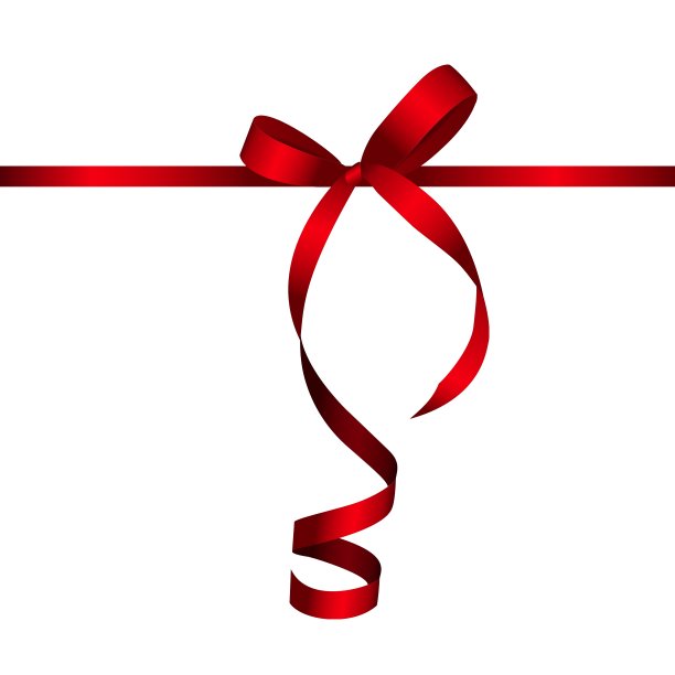 礼品卡及红丝带及蝴蝶结图片下载