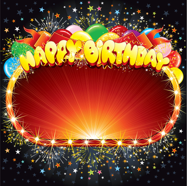 祝你生日背景快乐，祝贺你图片下载