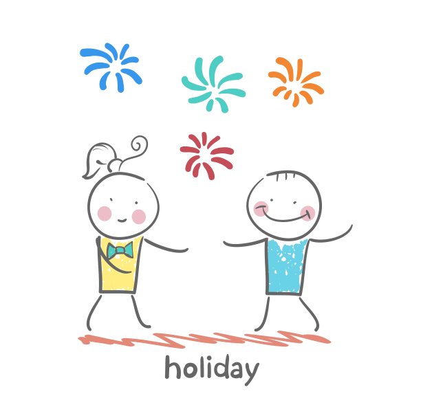 五彩缤纷的节日烟花图片下载