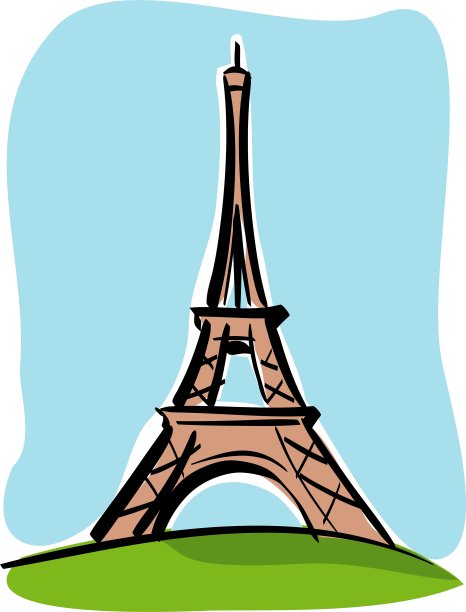 巴黎参观埃菲尔铁塔图片下载