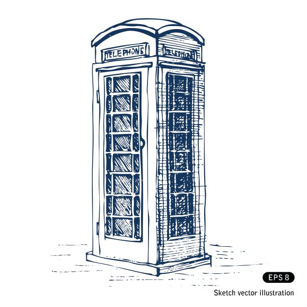 伦敦公用电话图片下载