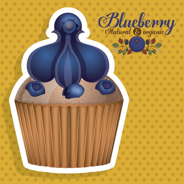 蓝莓设计图片下载