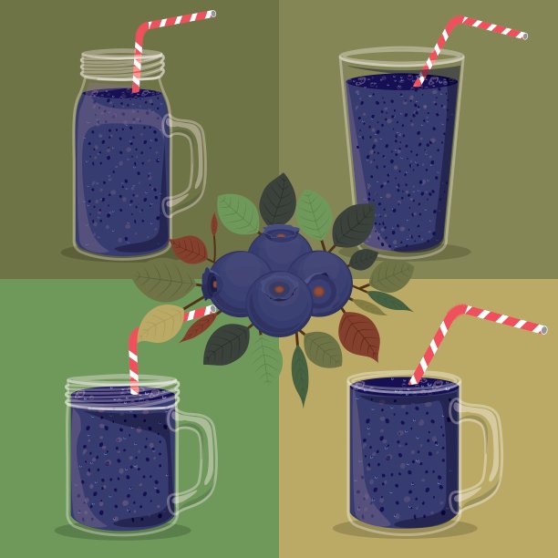 蓝莓汁图片下载