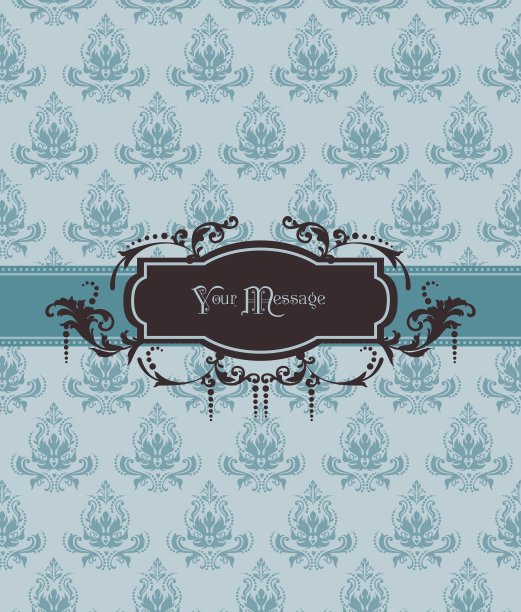 古董装饰卡片图片下载