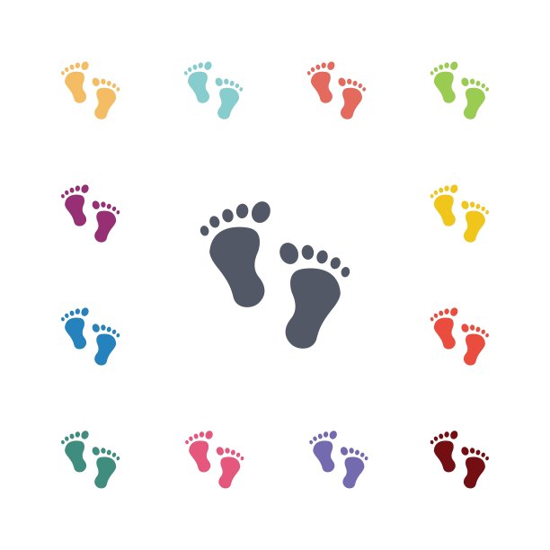 步骤平面图标集图片下载