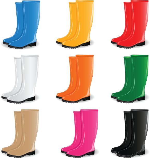 彩色胶靴套装图片下载