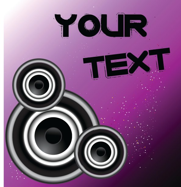 一幅抽象音乐设计海报图片下载