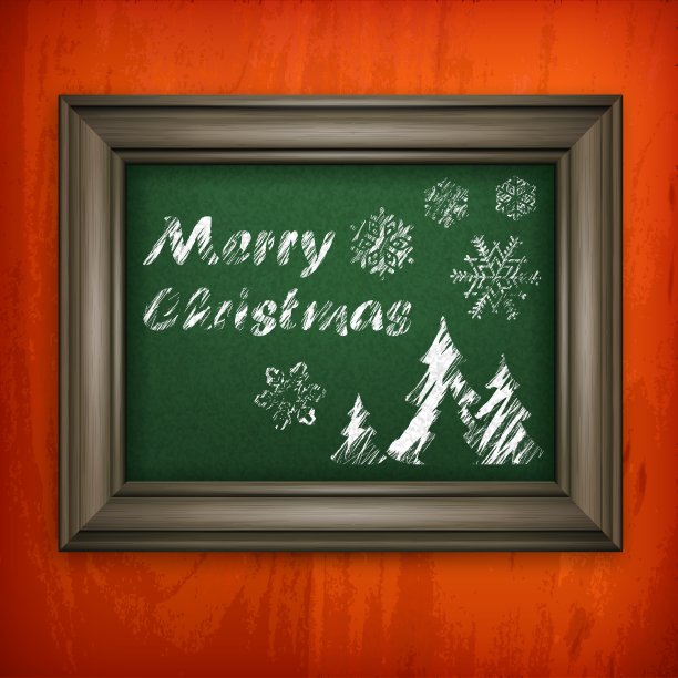 镜框圣诞图案图片下载