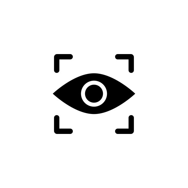视觉图标或眼睛在一个孤立的背景上简单的黑色设计。每股收益10向量。图片下载