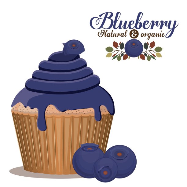 蓝莓设计图片下载