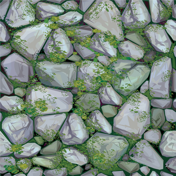 苔藓石质地无缝图片下载