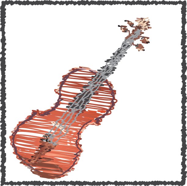 潦草的小提琴图片下载