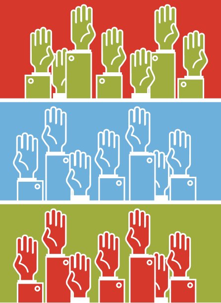 投票的手图片下载