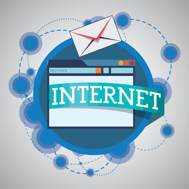 互联网设计在线图标多彩的图片下载