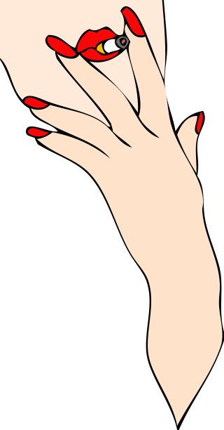 手指间夹着一根香烟图片下载