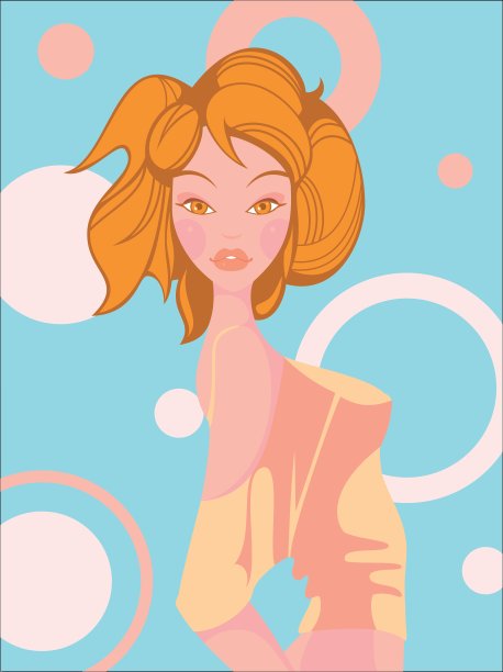 时装模特的女孩图片下载