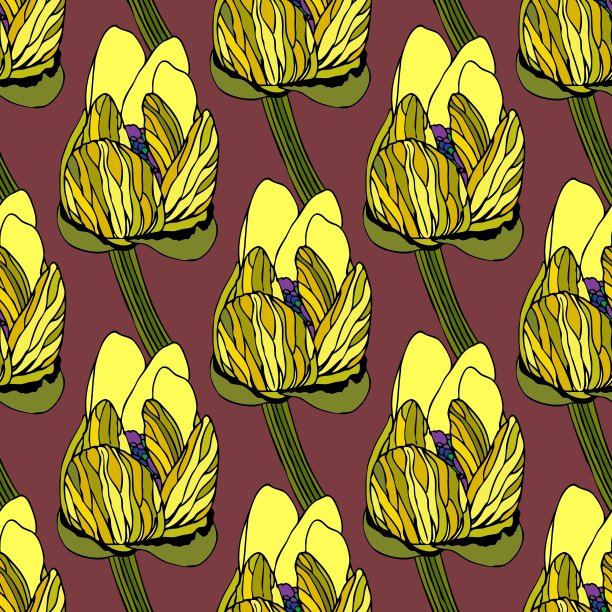 无缝的花卉图案图片下载