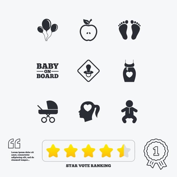 孕妇和婴儿护理图标图片下载