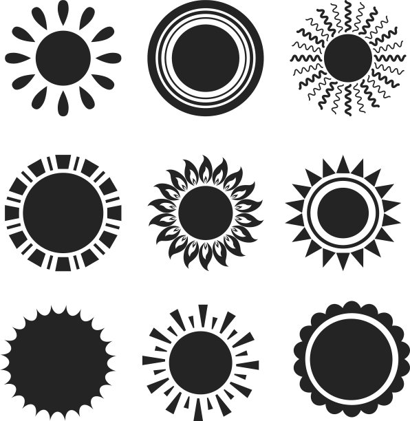 太阳隔离图标图片下载