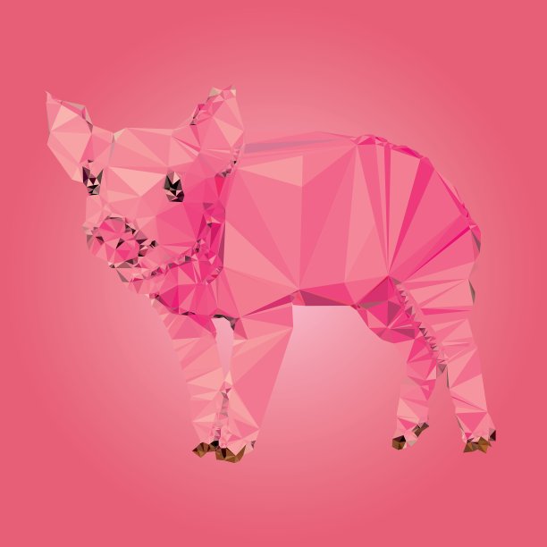 隔离猪用三角形设计图片下载