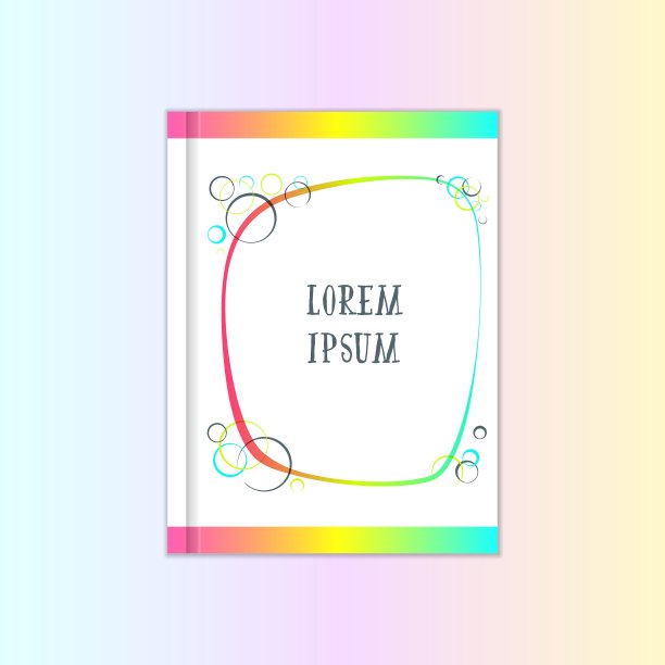 丰富多彩的儿童手册设计书籍封面图片下载