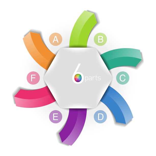 六个方向箭头图片下载