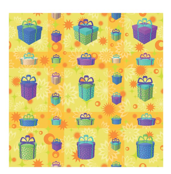 礼品盒无缝背景图片下载