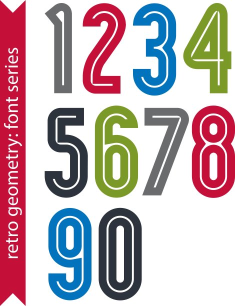 五彩海报经典风格四舍五入图片下载