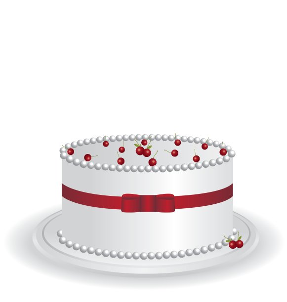 白色的蛋糕图片下载