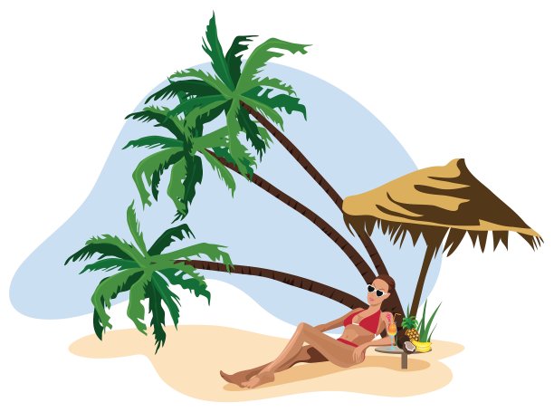 假期的女孩图片下载