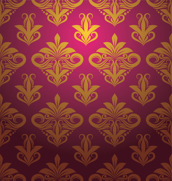 金色花饰图案图片下载