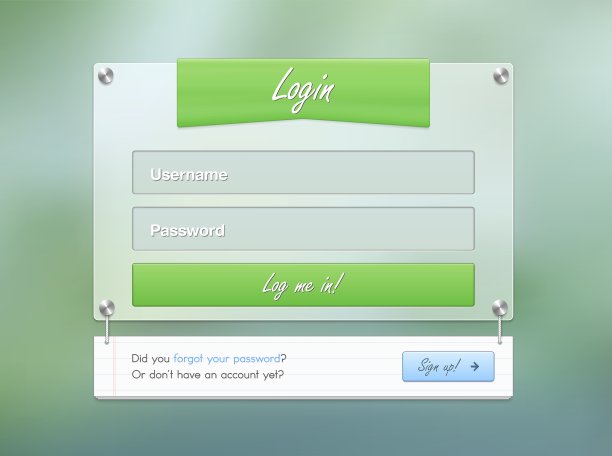 登录屏幕绿色在线用户网页图片下载