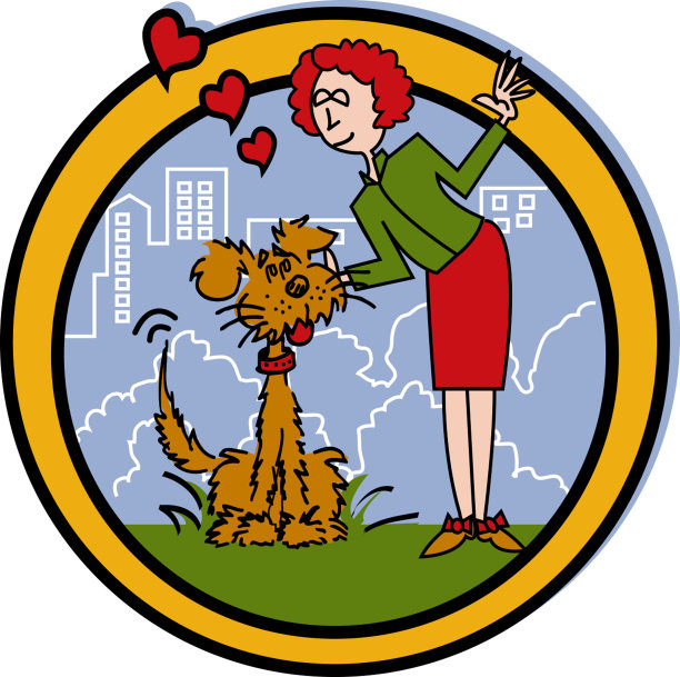 狗和主人图片下载