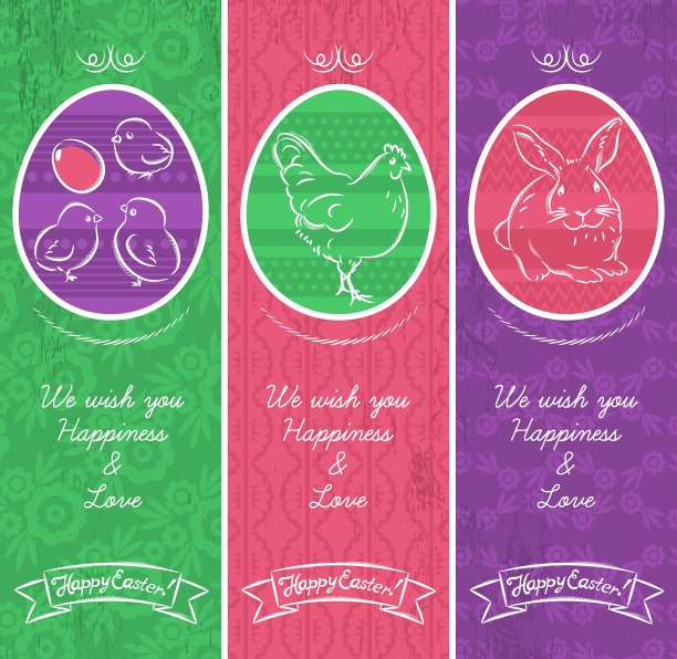 复活节的问候网横幅图片下载