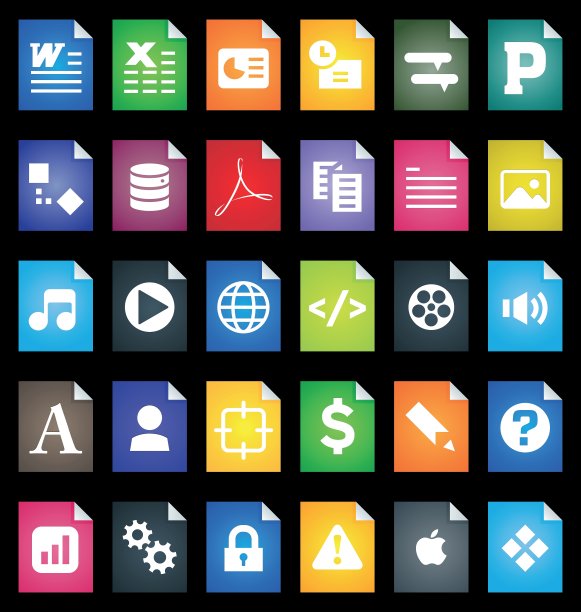 文件类型的图标图片下载