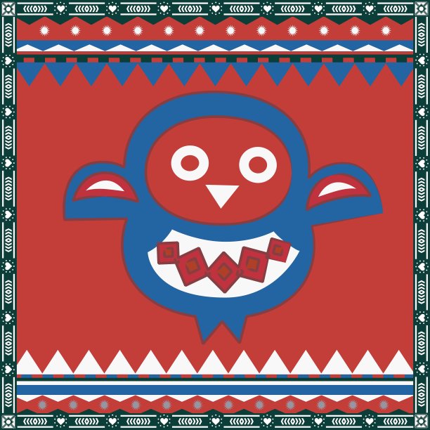 观赏猫头鹰打印图片下载