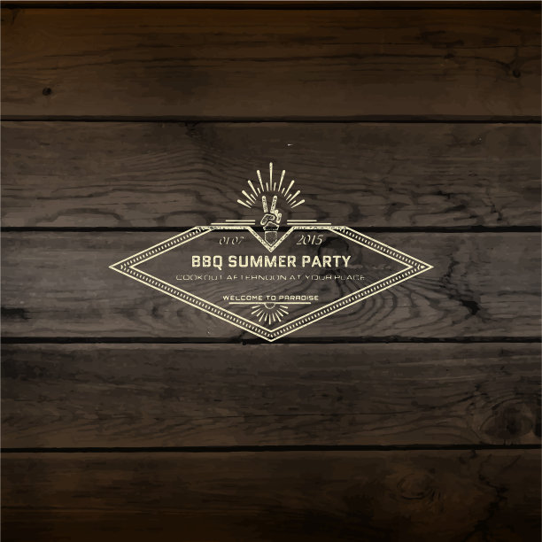 任何用途的烧烤徽章、标志和标签图片下载