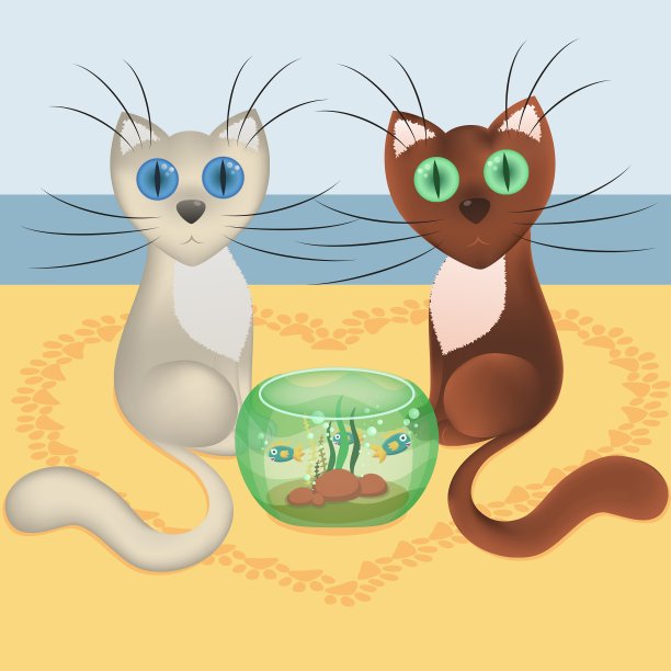 爱上卡通猫图片下载